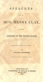 Tapa de Speeches of the Hon. Henry Clay, of the Congress of the United States