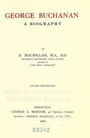 Tapa de George Buchanan