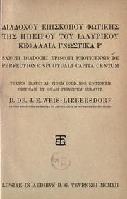 Tapa de Diadochou Episkopou Photikes tes Epeirou tou Illyrikou kephalaia gnostika r' =