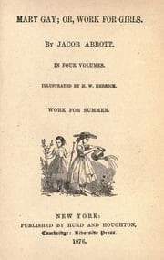 Tapa de Mary Gay; or, Work with girls