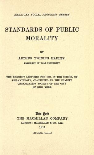 Tapa de Standards of public morality