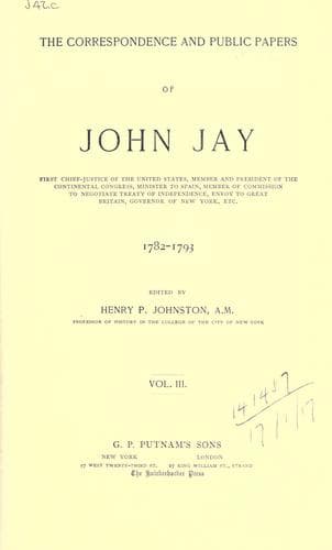 Tapa de Correspondence and public papers