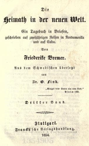 Tapa de Die Heimath in der neuen Welt