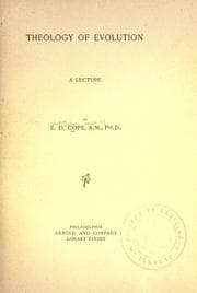Tapa de Theology of evolution