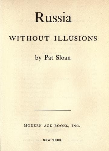 Tapa de Russia without illusions
