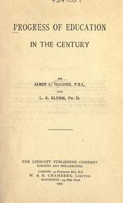 Tapa de Progress of education in the century