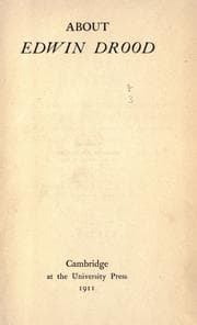 Tapa de About Edwin Drood
