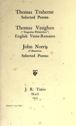 Tapa de Selected poems
