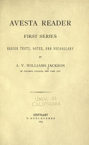 Tapa de Avesta reader