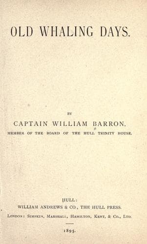 Tapa de Old whaling days.