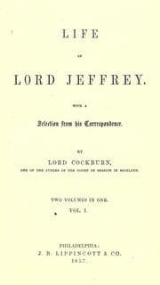 Tapa de Life of Lord Jeffrey