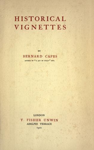 Tapa de Historical vignettes.
