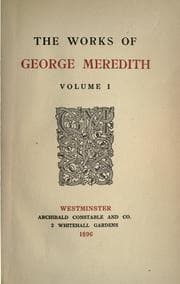 Tapa de The works of George Meredith