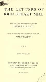 Tapa de The letters of John Stuart Mill