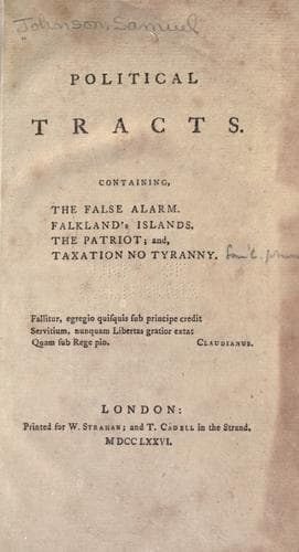 Tapa de Political tracts