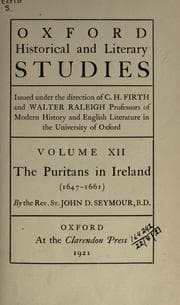 Tapa de The Puritans in Ireland