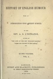 Tapa de History of English humour