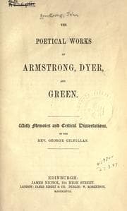 Tapa de The poetical works of Armstrong, Dyer, and Green