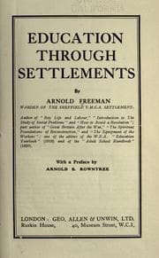 Tapa de Education through settlements