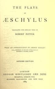 Tapa de The plays of Aeschylus