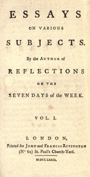 Tapa de Essays on various subjects
