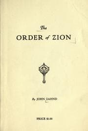 Tapa de The order of Zion