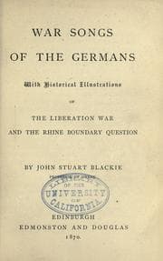 Tapa de War songs of the Germans