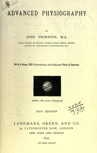 Tapa de Advanced physiography