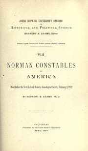 Tapa de Norman constables in America