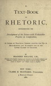 Tapa de A text-book on rhetoric