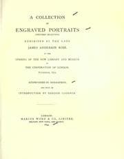 Tapa de A collection of engraved portraits (further selection) exhibited