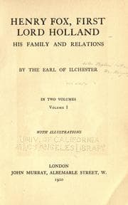 Tapa de Henry Fox, first Lord Holland, his family and relations