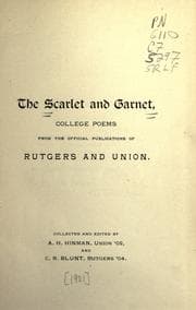 Tapa de The Scarlet and garnet