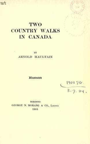 Tapa de Two country walks in Canada