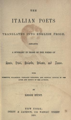 Tapa de The Italian poets