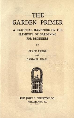 Tapa de The garden primer