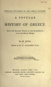 Tapa de A popular history of Greece