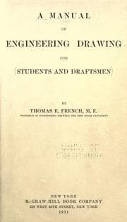 Tapa de A manual of engineering drawing