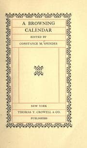 Tapa de A Browning calendar, ed