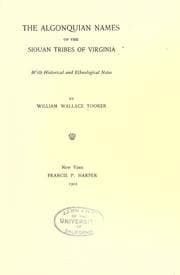 Tapa de The Algonquian series