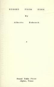 Tapa de Echoes from Eden