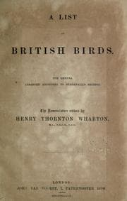 Tapa de A list of British birds