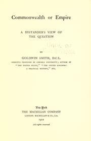 Tapa de Commonwealth or empire, a bystander's view of the question