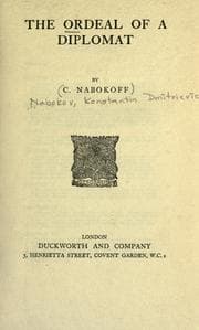 Tapa de The ordeal of a diplomat