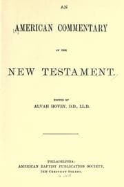 Tapa de An American commentary on the New Testament