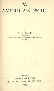 Tapa de Y. America's peril