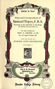 Tapa de Diary and correspondence of Samuel Pepys, F.R.S., secretary to the Admiralty of Charles II and James II