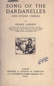 Tapa de Song of the Dardanelles, and other verses