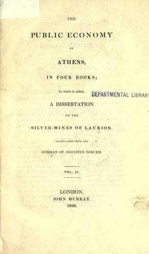 Tapa de The public economy of Athens