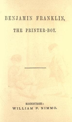 Tapa de Benjamin Franklin, the printer-boy